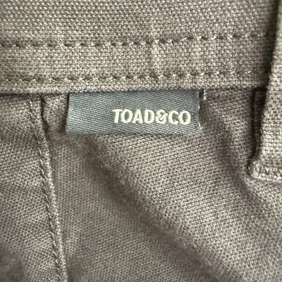 Toad And Co Pants Women's Earthworks Ankle Sz 4 Sustainable Granola Girl Gray - Picture 5 of 11